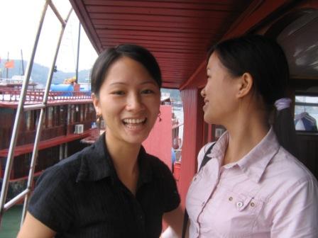 Oanh and her sister Hang