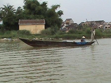 Local boat in Hoi An