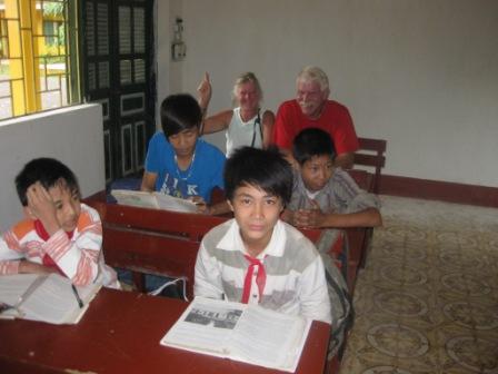  Mai Chau school with Annelise W and Poul Erik 