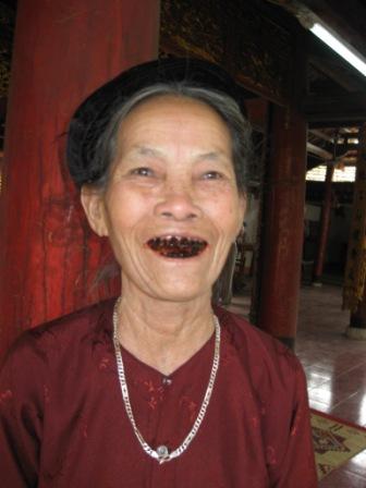 Older Lady in the pagoda 