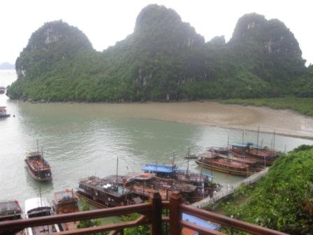 After visits to the grotto is the boat down here 