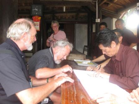 In the Sai temple