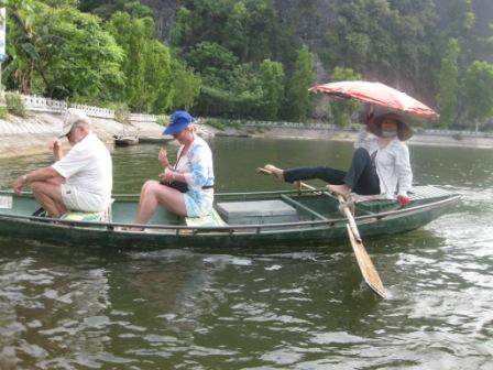 George and Inge on boat 