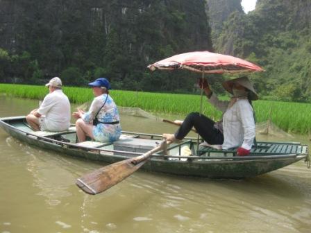 George and Inge on boat 