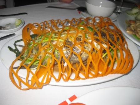 Fish with carrot rings